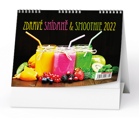 Kalendář 2022-Zdravé snídaně & smoothie - stolní týdenní