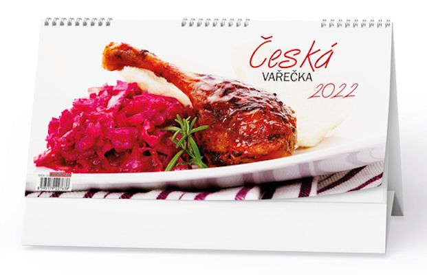 Kalendář 2022-Česká vařečka - stolní 14-denní