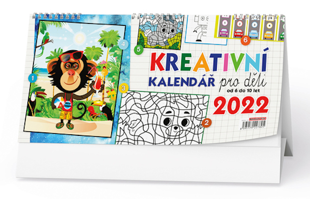 Kalendář 2022-Kreativní pro děti - stolní týdenní