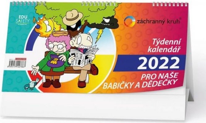 Kalendář 2022-Pro naše babičky a dědečky - stolní týdenní