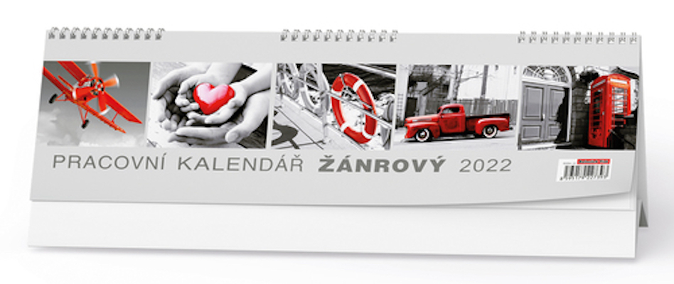 Kalendář 2022-Žánrový - pracovní stolní týdenní