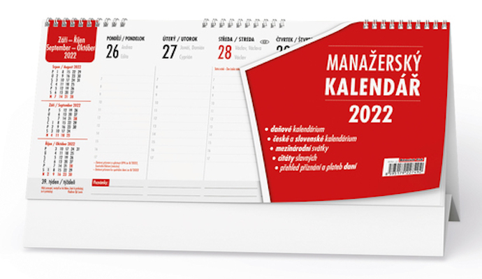 Kalendář 2022-Manažerský - stolní týdenní