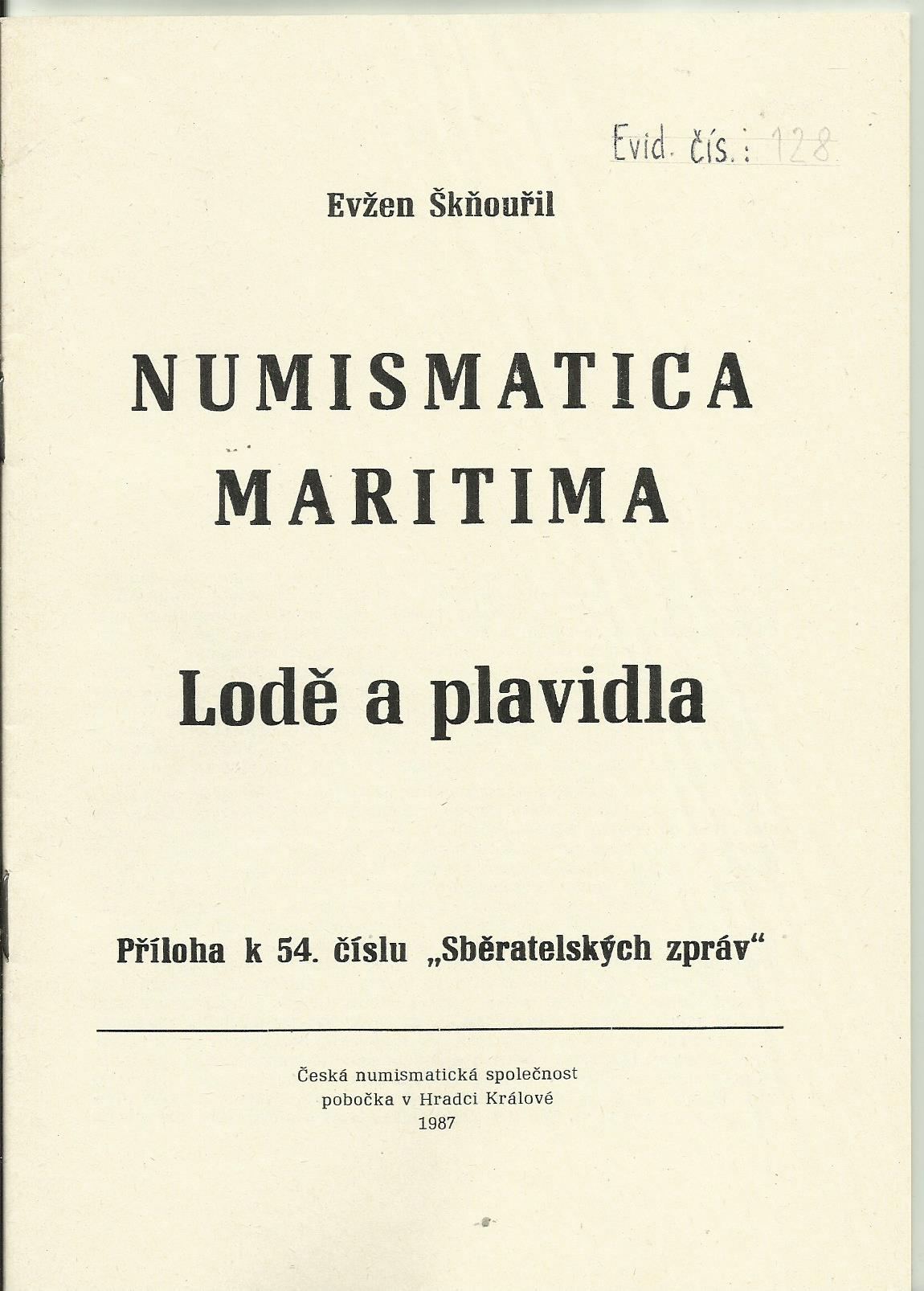 Numismatica Maritima  - Lodě a plavidla