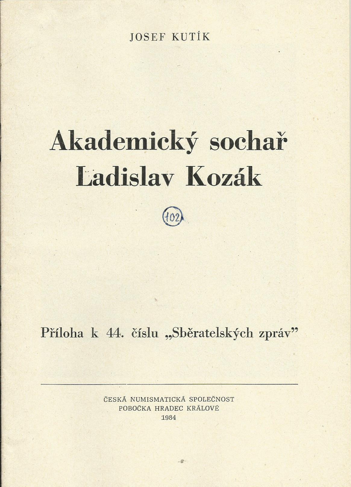 Akademický sochař Ladislav Kozák