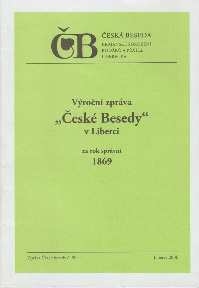 Výroční zpráva České besedy v Liberci