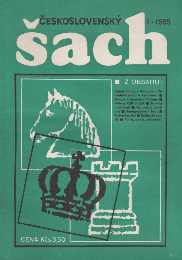 Československý šach 1985 - č. 2-4, 7, 9-12