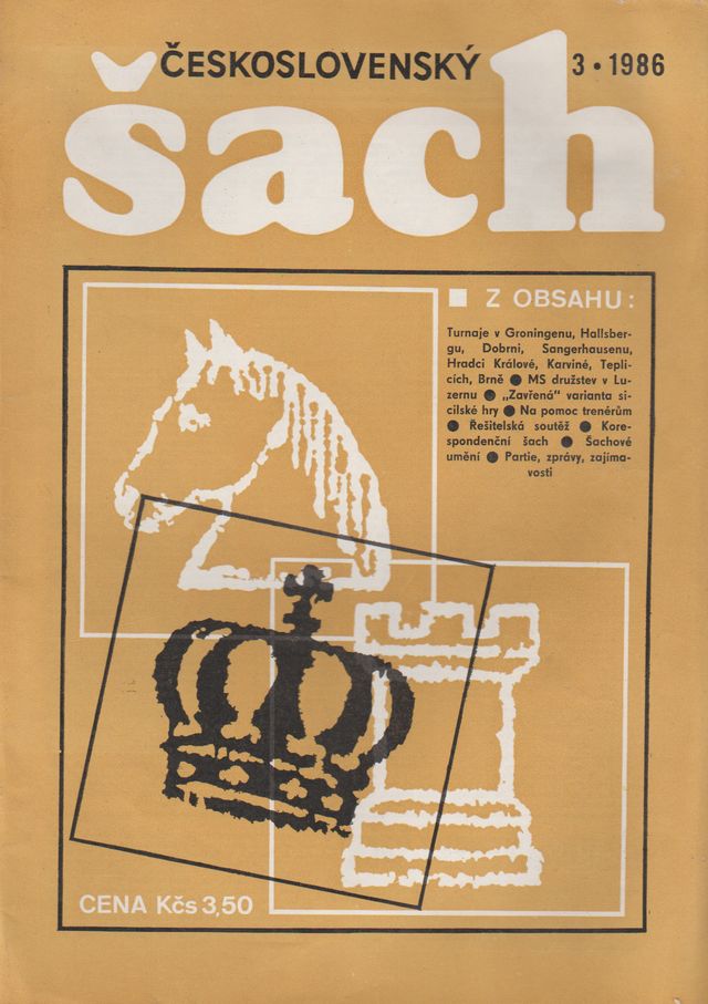 Československý šach 1986 - č. 4, 5, 7-12