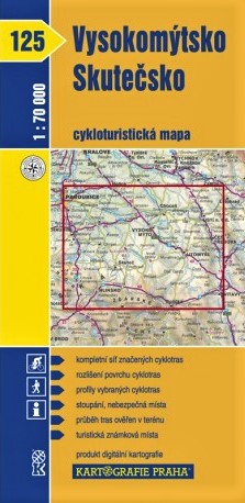 Cykloturistická mapa 125-Vysokomýtsko, Skutečsko - 1 : 70 000