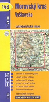 Cykloturistická mapa 143-Moravský kras, Vyškovsko - 1 : 70 000