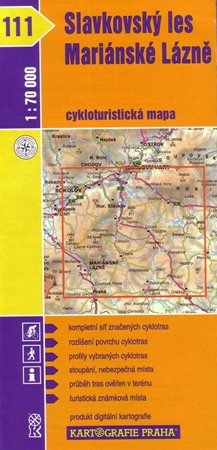 Cykloturistická mapa 111-Slavkovský les, Mariánské Lázně - 1 : 70 000