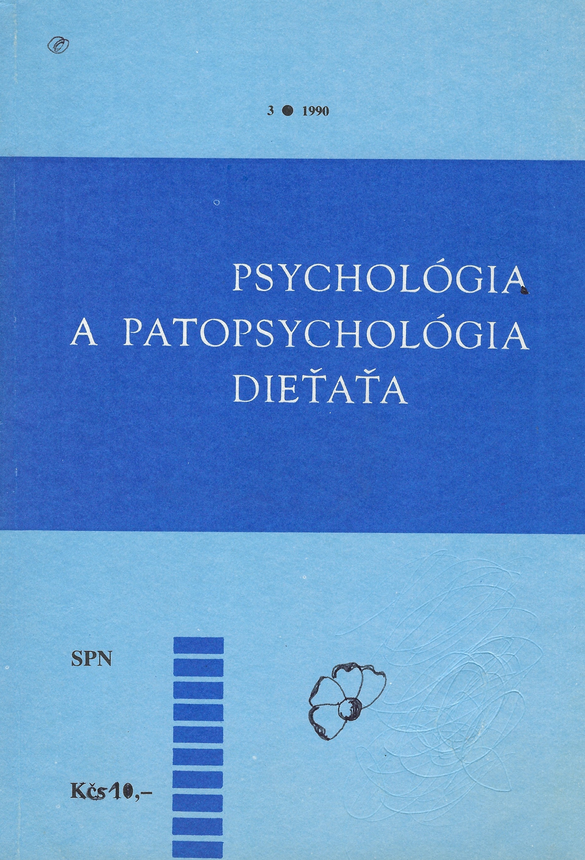 Psychológia a patopsychológia dieťaťa 3/1990