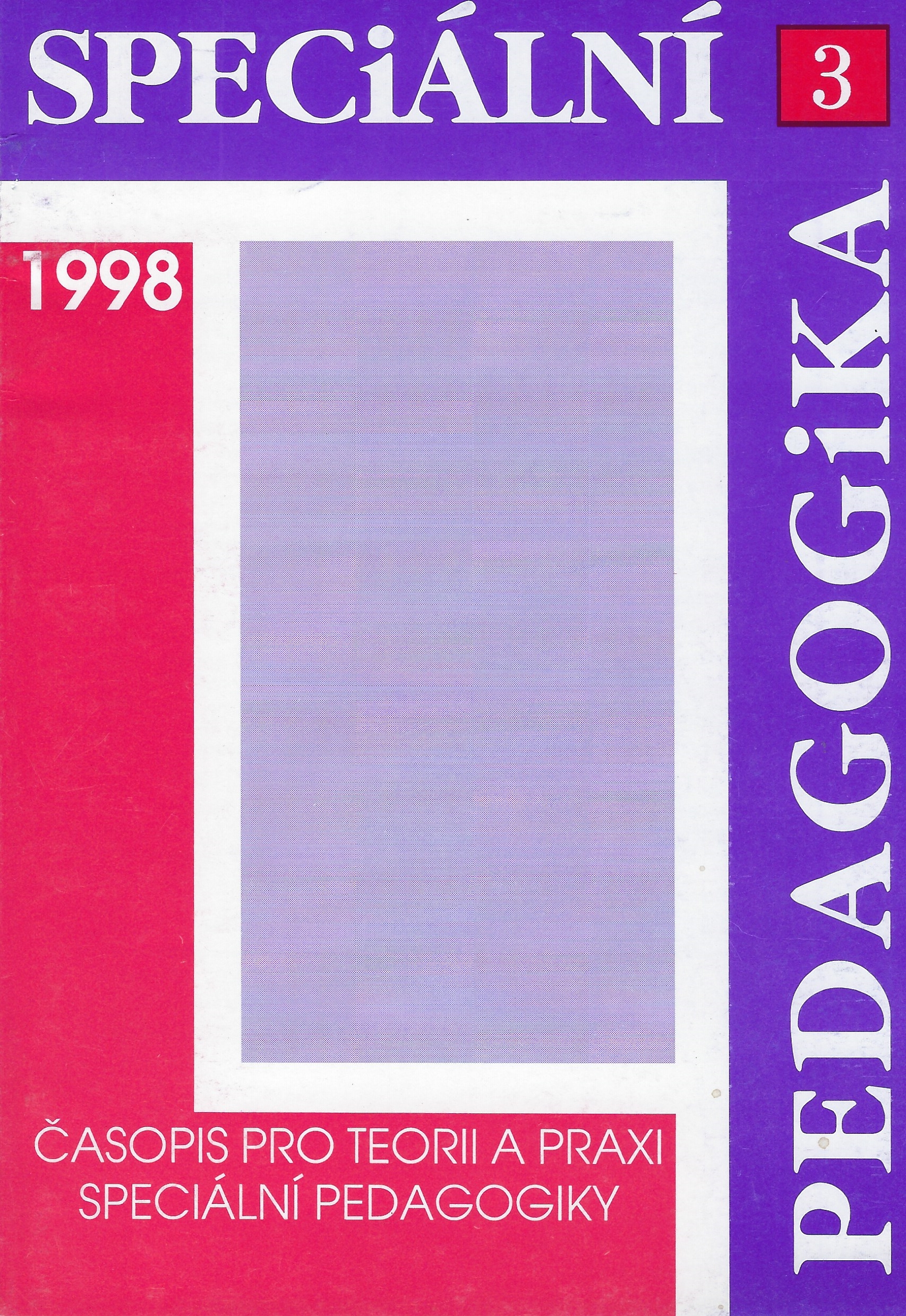 Speciální pedagogika 3/1998