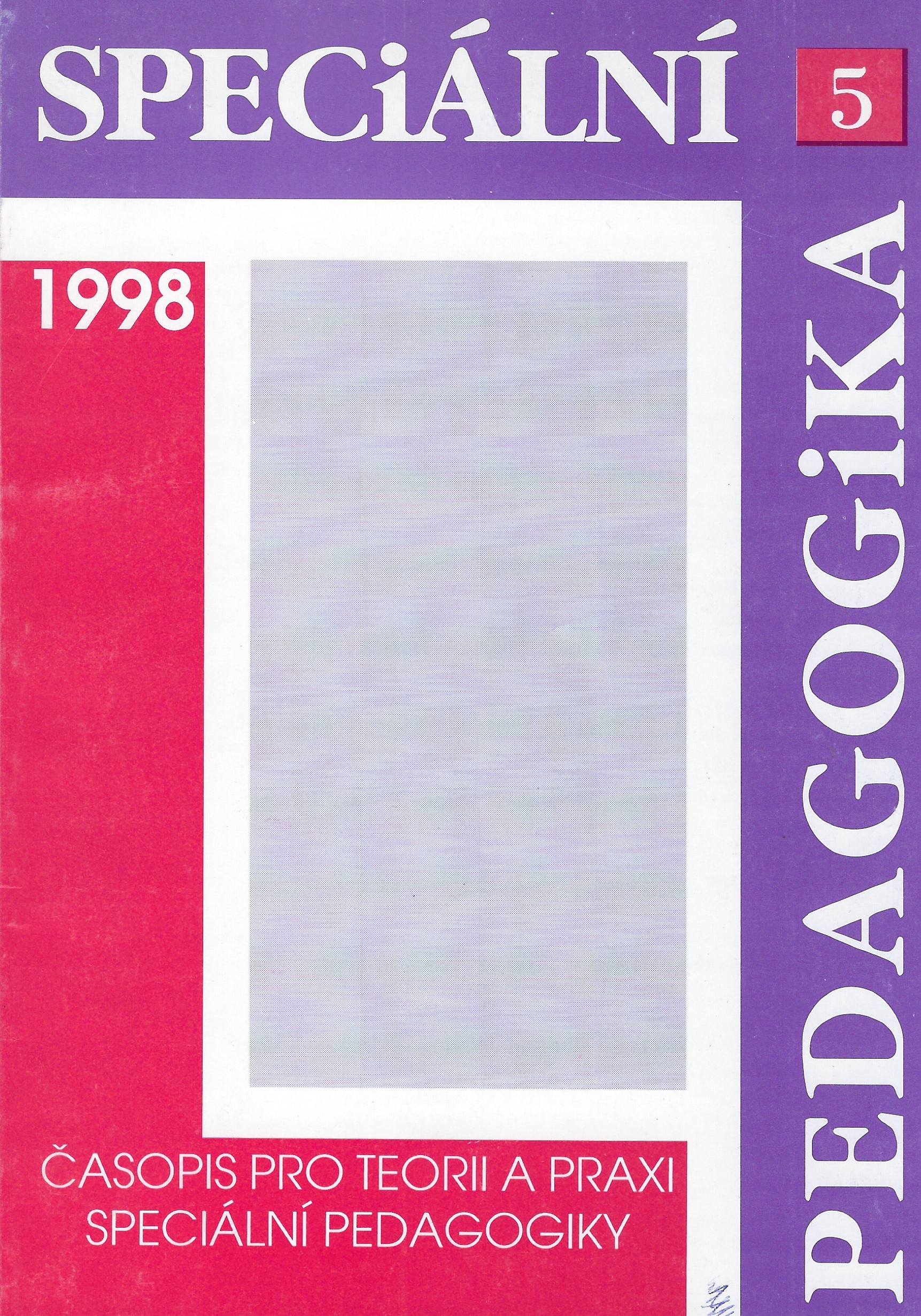 Speciální pedagogika 5/1998