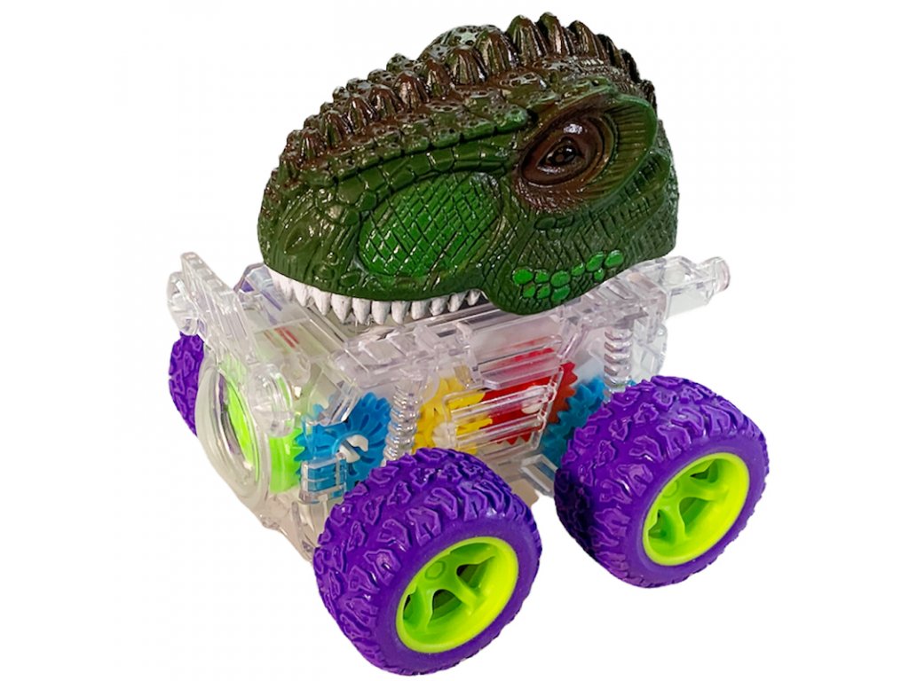 Dinosaurus-Auto na setrvačník 9 cm C