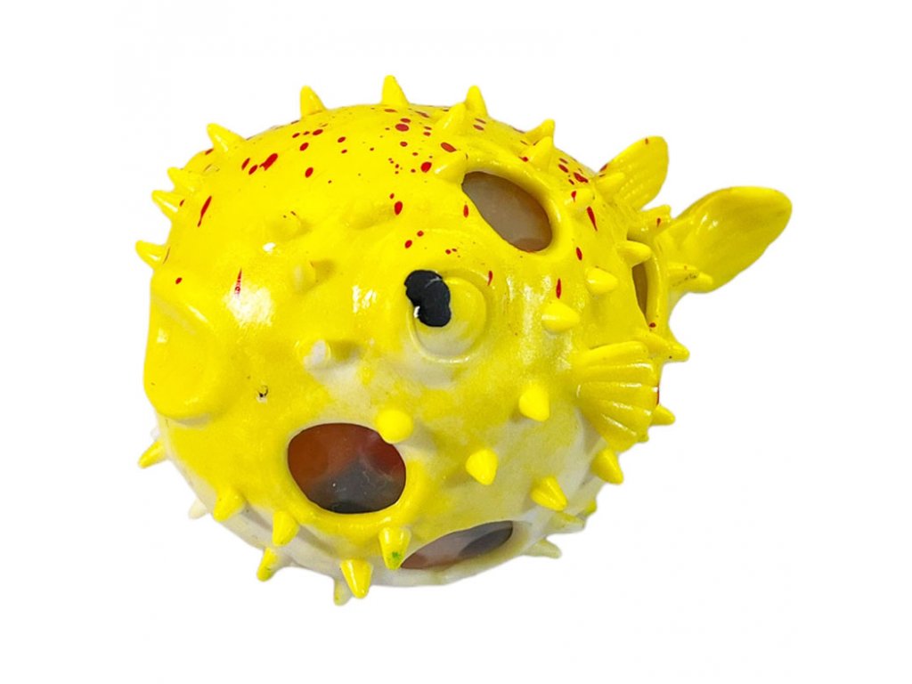 Antistresový míček-Ryba - žlutá