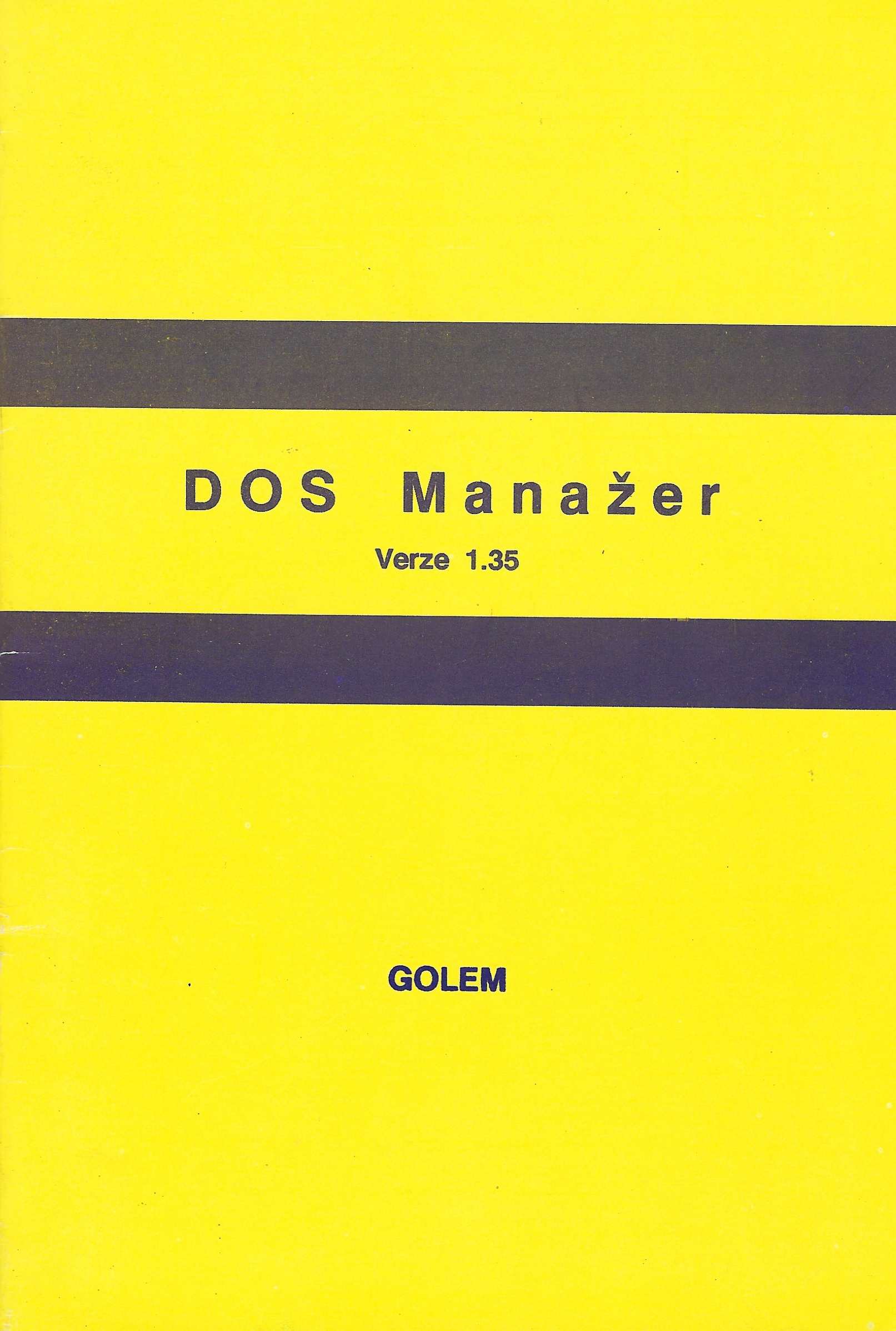 DOS Manažer Verze 1.35
